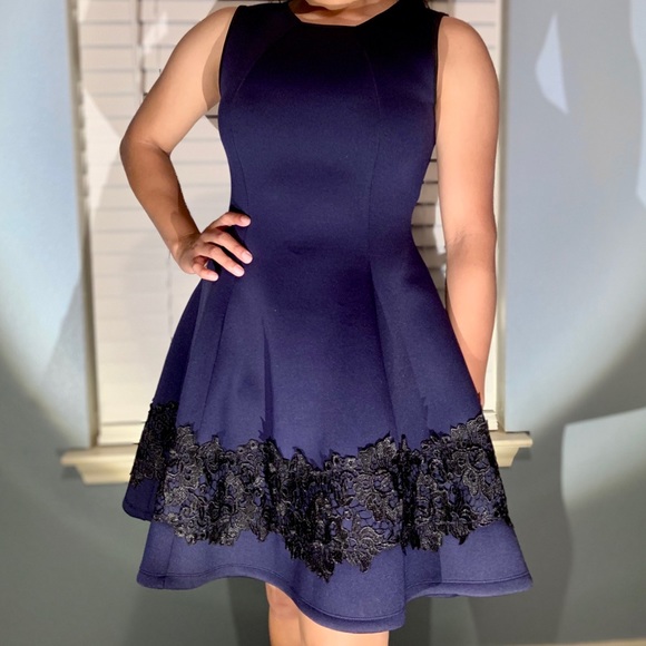 Navy Sleeveless Dress - Picture 1 of 5